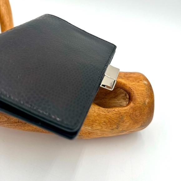 NWT/NEW - Levenger Pocket Jott | Obsidian (Black) Pebbled Leather | Chrome Pen - Picture 9 of 12